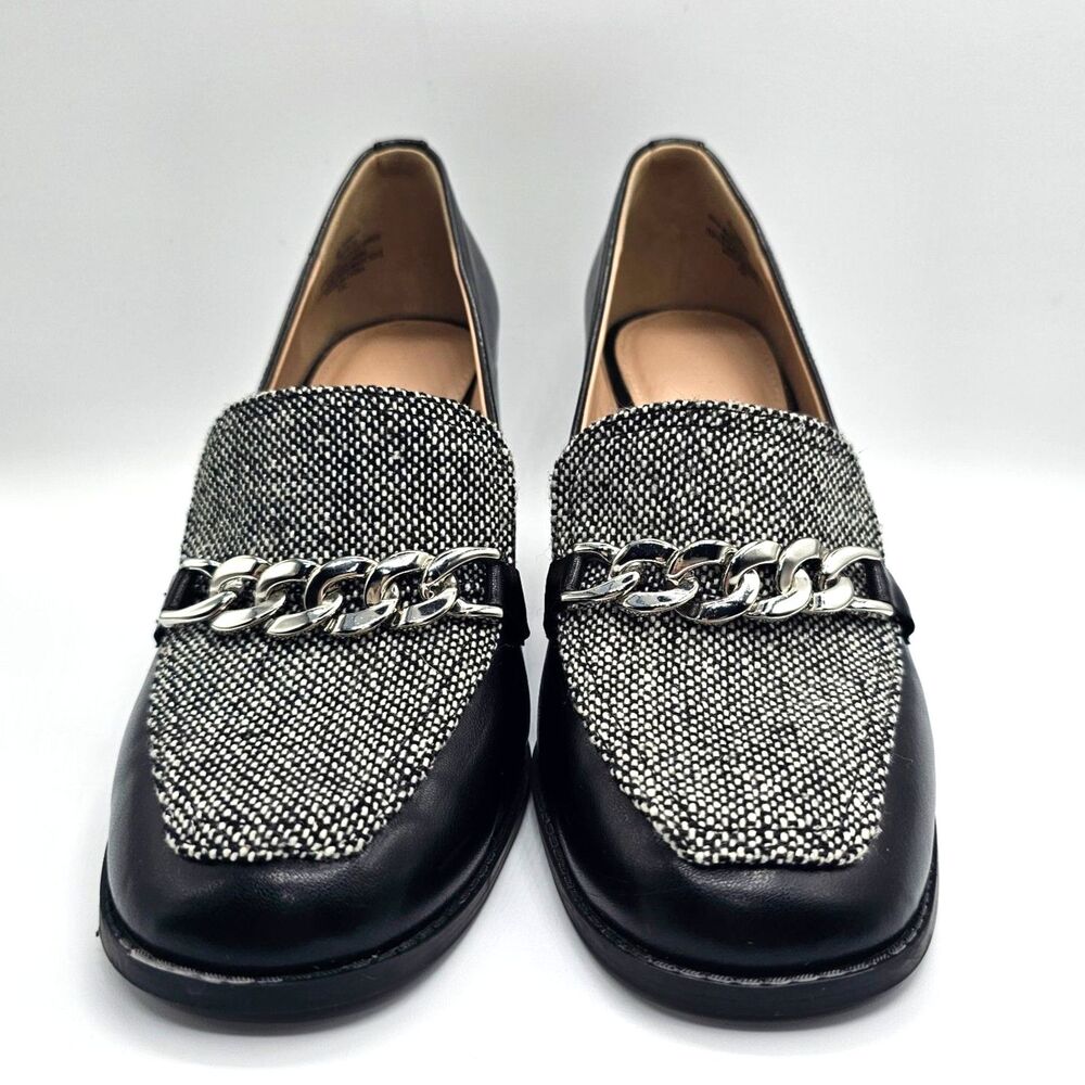 Kelly & Katie Tonnia Pump Black/ White Plaid Women's Size 7 - Picture 2 of 11